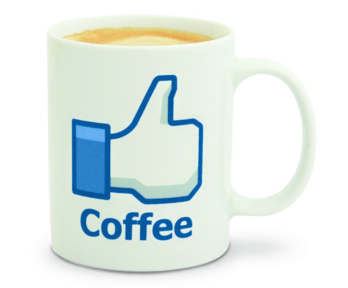 funny coffee mugs and mugs with quotes: Facebook Like Coffee Cup Mug