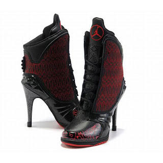 jordan heels black and red