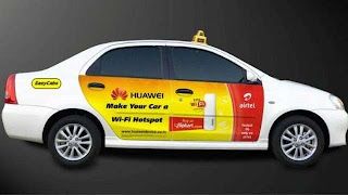 Stay connected with EasyCabs in Delhi and NCR through free wi-fi service during your ride home or to office