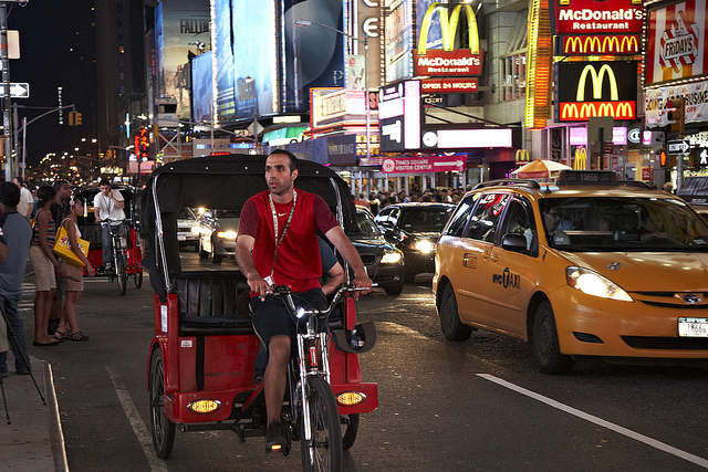 Conhecendo Nova York de pedicab
