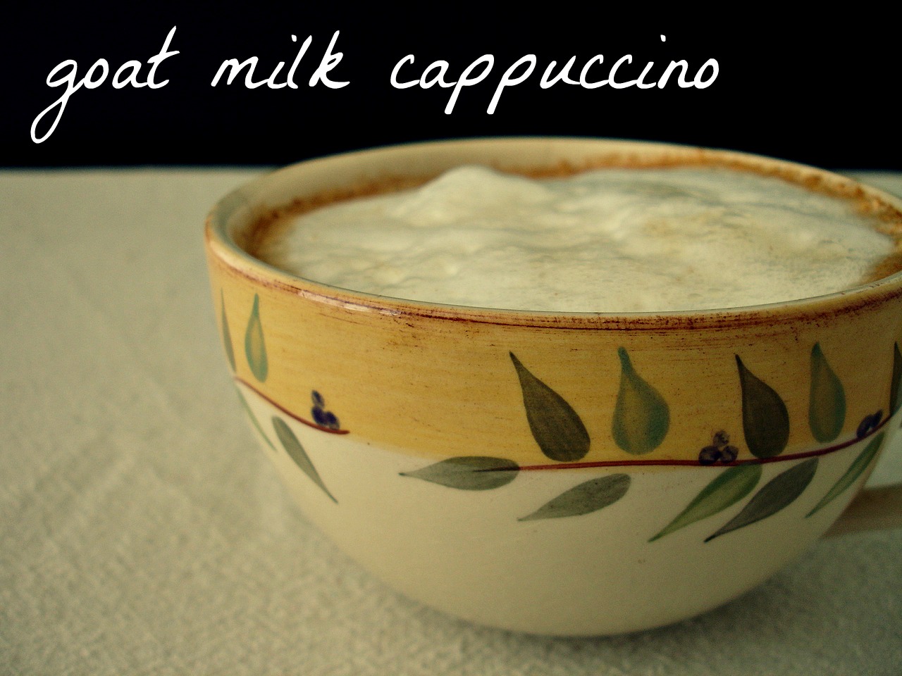 Goat Milk Cappuccino make it give it