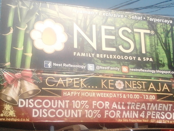 Menghilangkan Lelah di Nest Releflexology & Spa Sunter