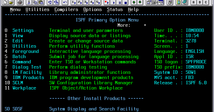 Mainframe , C++, JAVA What is ISPF????