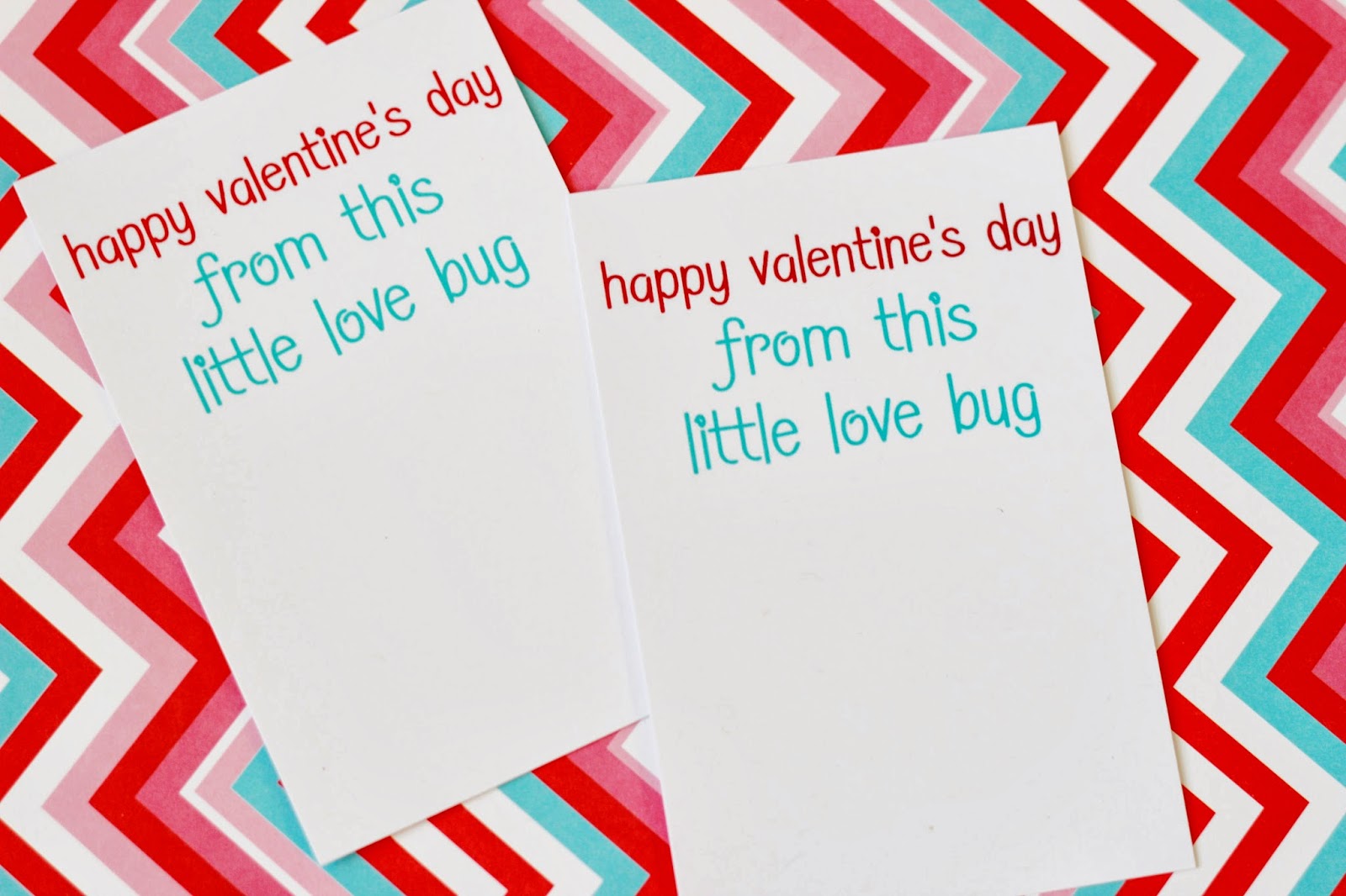 "Happy Valentine's Day from this little love bug" Card