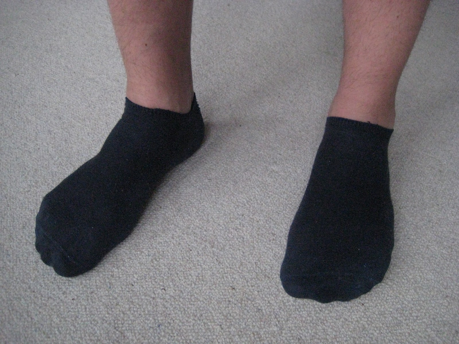 sneakers & socks Plain black sneaker socks (well worn)