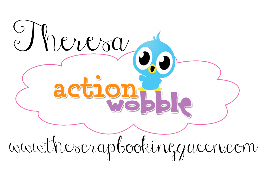 The Scrapbooking Queen: Action Wobble Challenge ~ Go Fish!