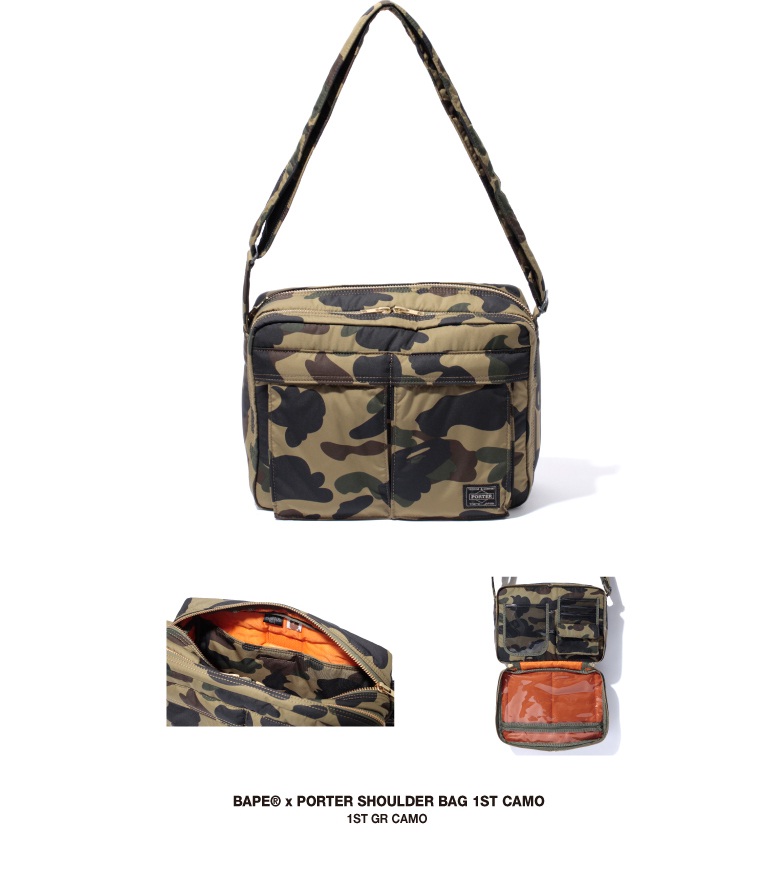 HYPE STREET BAPE x Porter Collection Shoulder Bag & Day Pack (PreOrder)