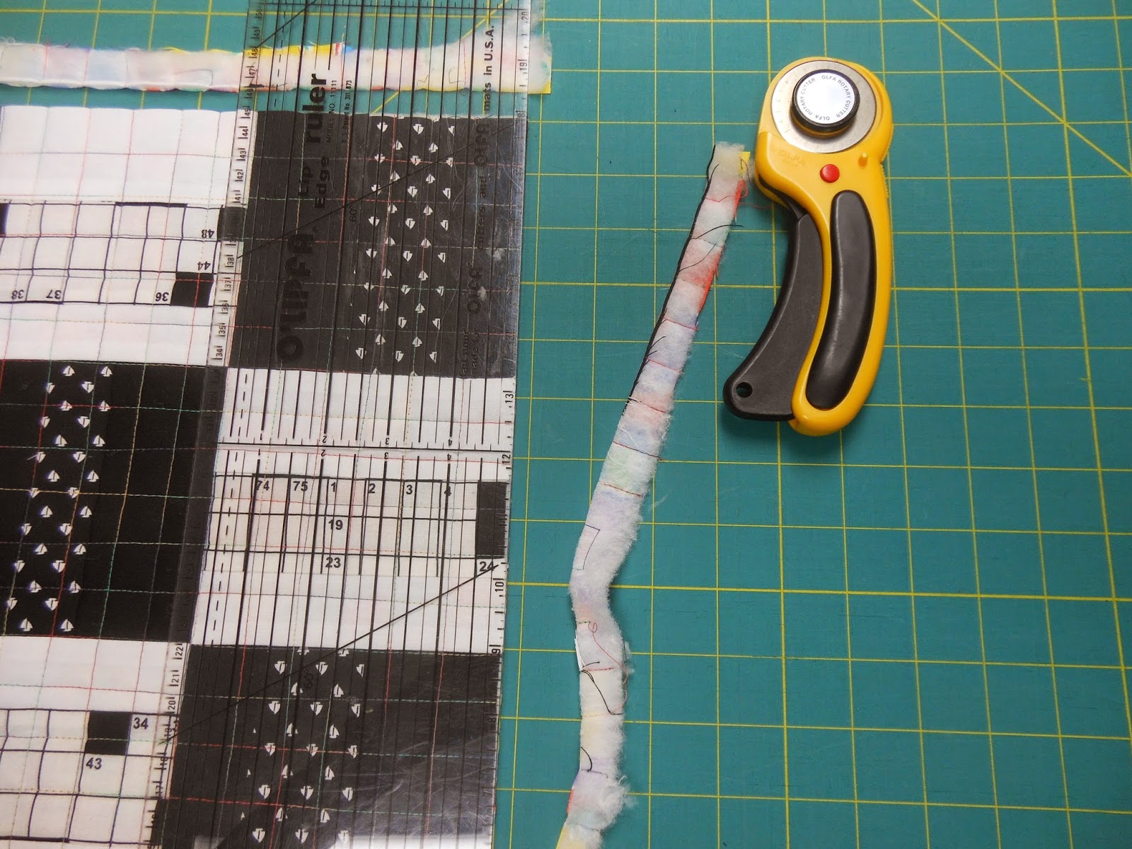 Art With a Needle Quiltmaking 101 trimming your quilt