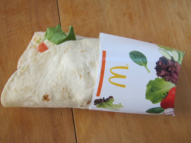 Review McDonald's Crispy Chicken and Ranch McWrap Brand Eating