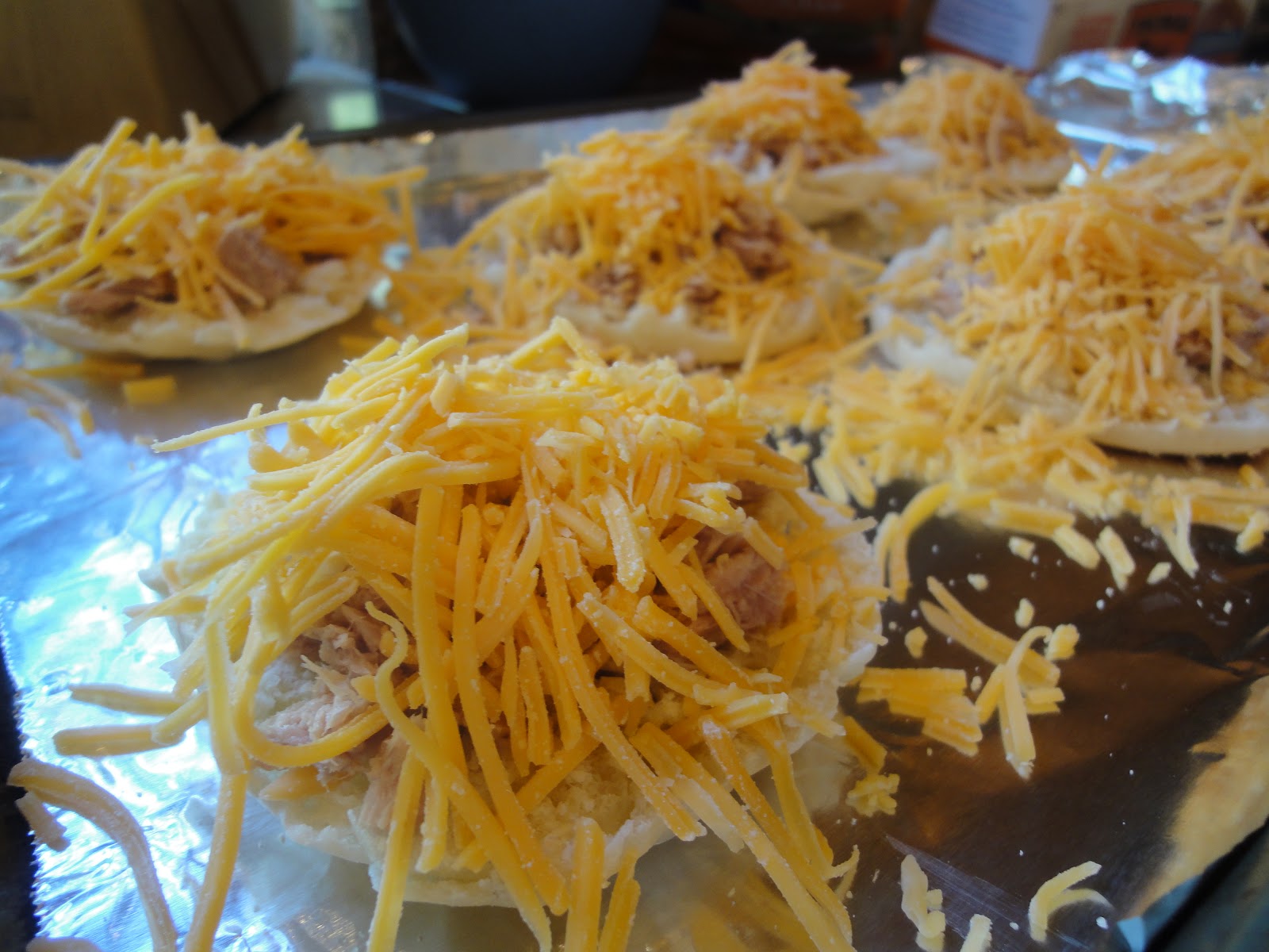 OC Mom Blog English Muffin Tuna Melt Recipe