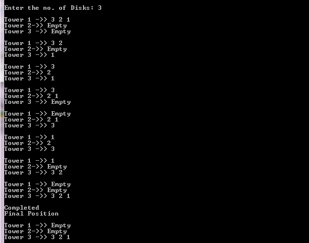 Tower of hanoi program in c using recursion Tower of hanoi program in c using recursion