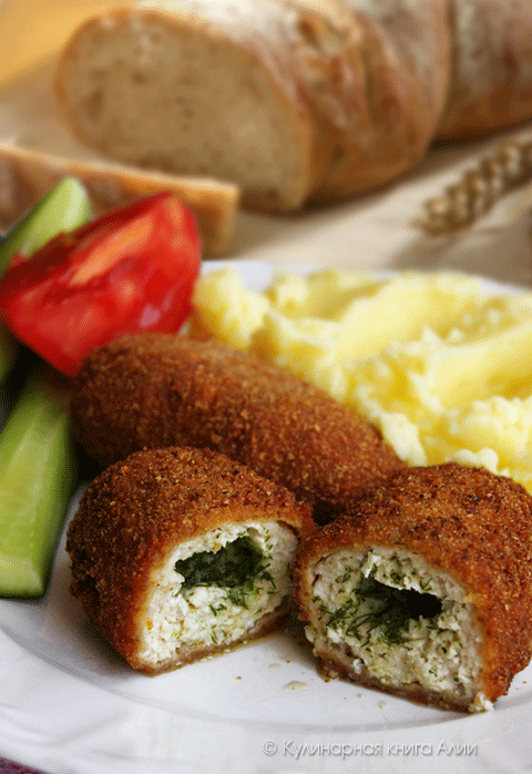 котлеты по киевски из куриного фарша рецепт