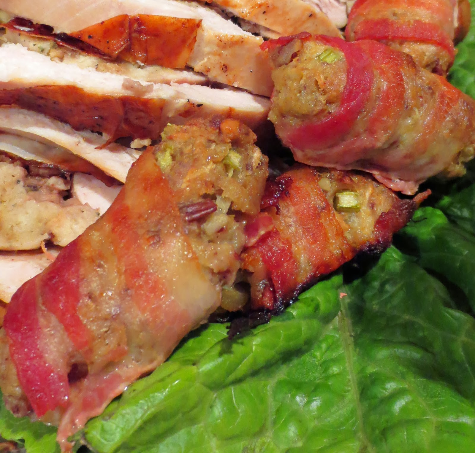 Jo and Sue Bacon Wrapped Stuffing