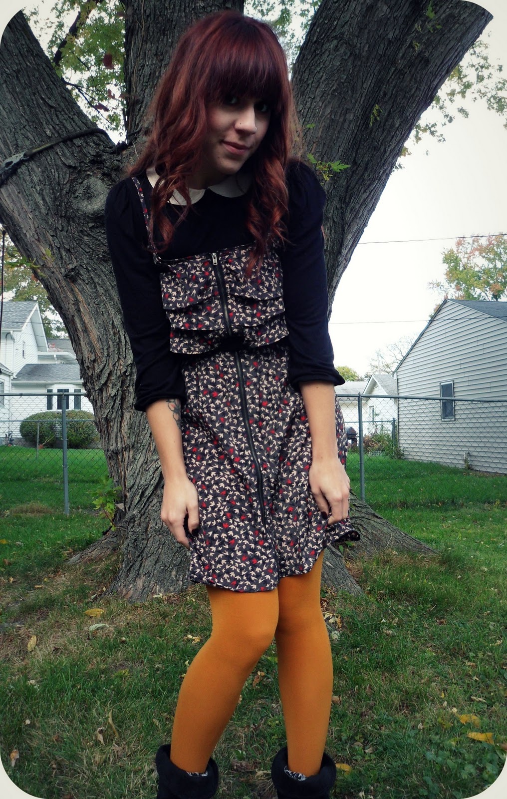 katie did it Mustard Tights