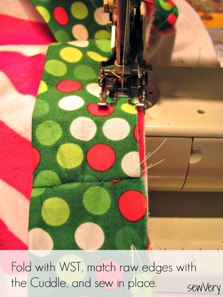 Cuddle Pocket Blanket Tutorial by sewVery Shannon Fabrics