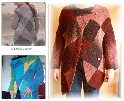 Domino Cardigan in Silke Domino Cardigan in Silke