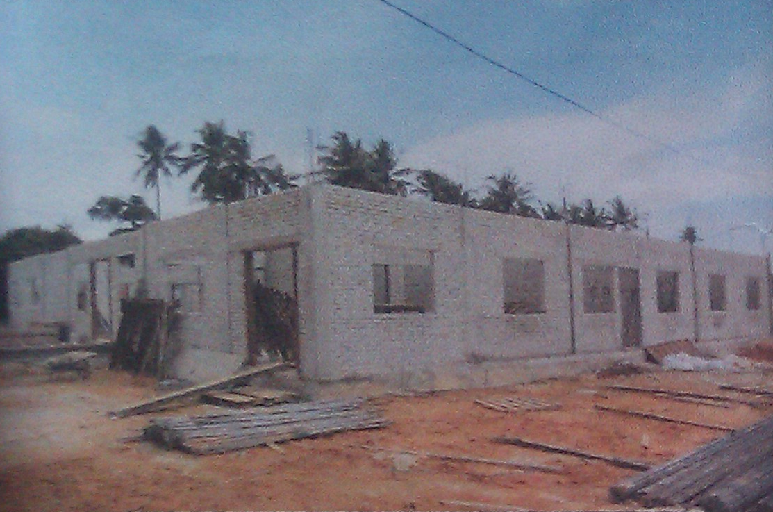 Gambar bangunan Maahad semasa pembinaan