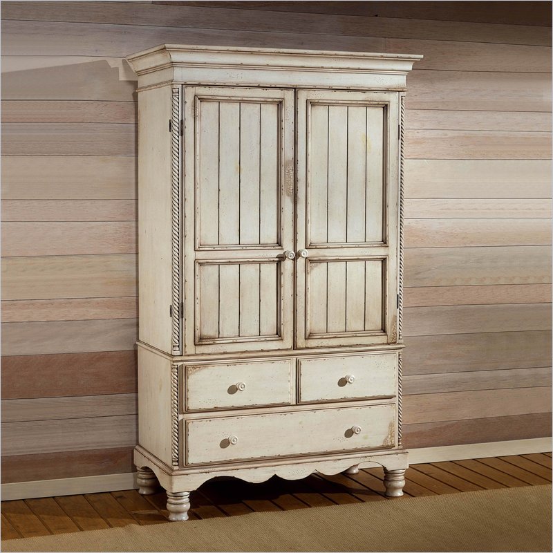 French cupboard Shabby Chic:  Shabby vintage Chic white Heart Armoire