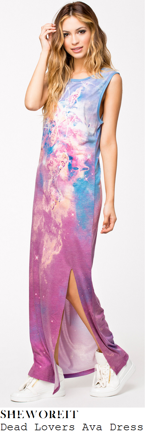 billie-faiers-light-and-pink-galaxy-print-sleeveless-maxi-dress