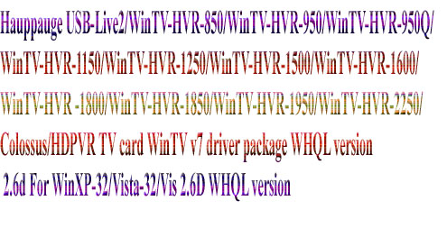 Wintv-hvr 950 Driver For Mac