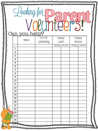 peotone pto pes parent night tonight pto sign up sheet template