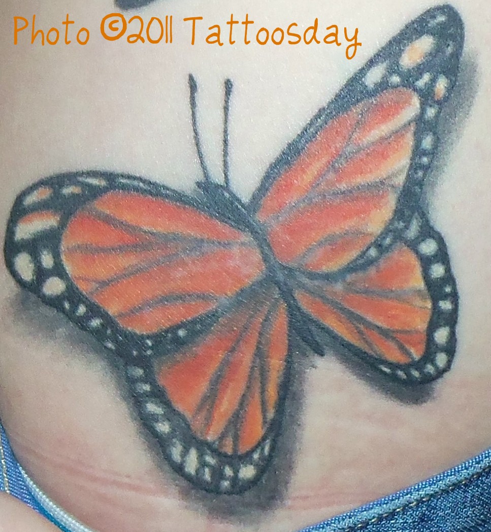 Butterfly Shadow Tattoo
