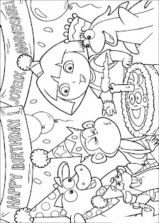  coloriage dora l'exploratrice à imprimer et colorier