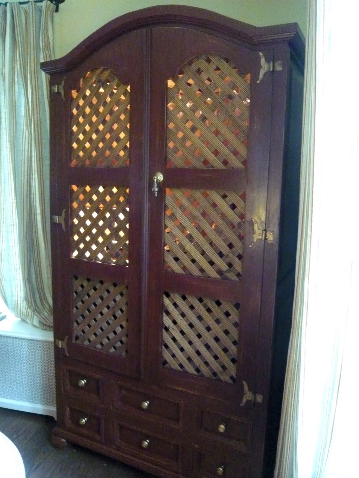 Designing Domesticity Living Room Armoire It's Done!