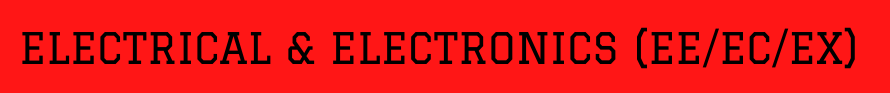 Electronics/Electrical (EE/EC/EX)