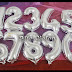 BALON MICROFOIL ANGKA 0-9