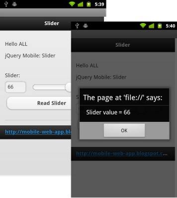 jQuery Mobile: Read value of Slider jQuery Mobile: Read value of Slider
