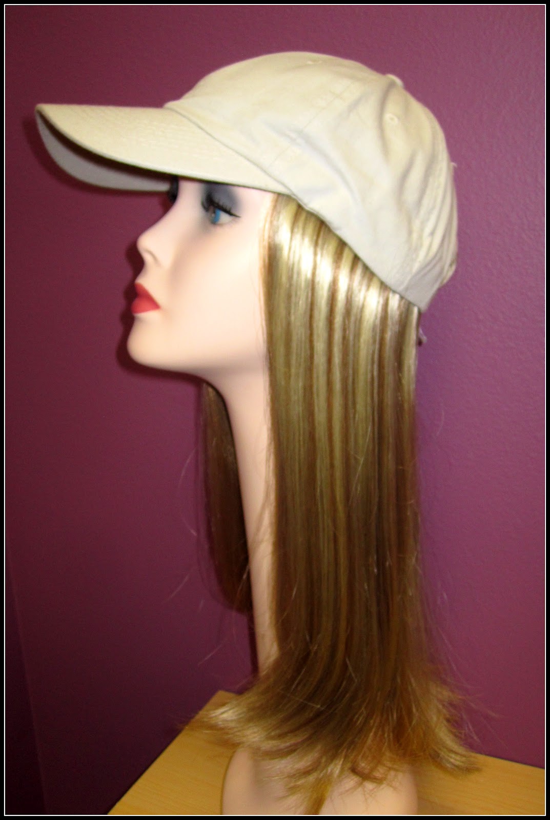 Lynne's Wig Boutique Baseball Hats with Hair Perfect for Summer