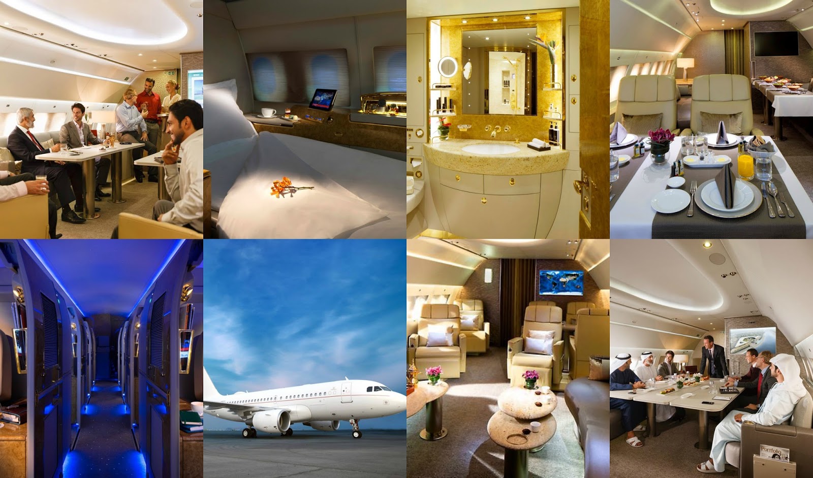 Emirates has a private jet and it is so luxurious that it makes
