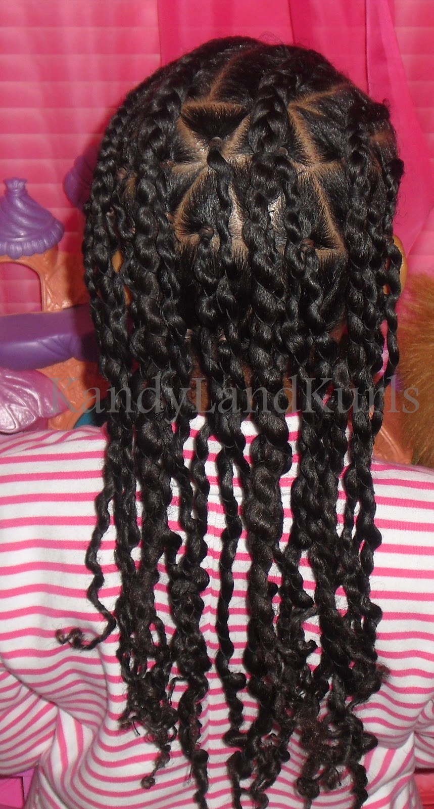 KandyLand African Threaded Corkscrew Twists with Triangle Parts