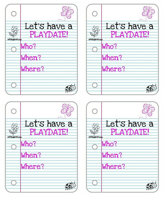 Play Date Invitation