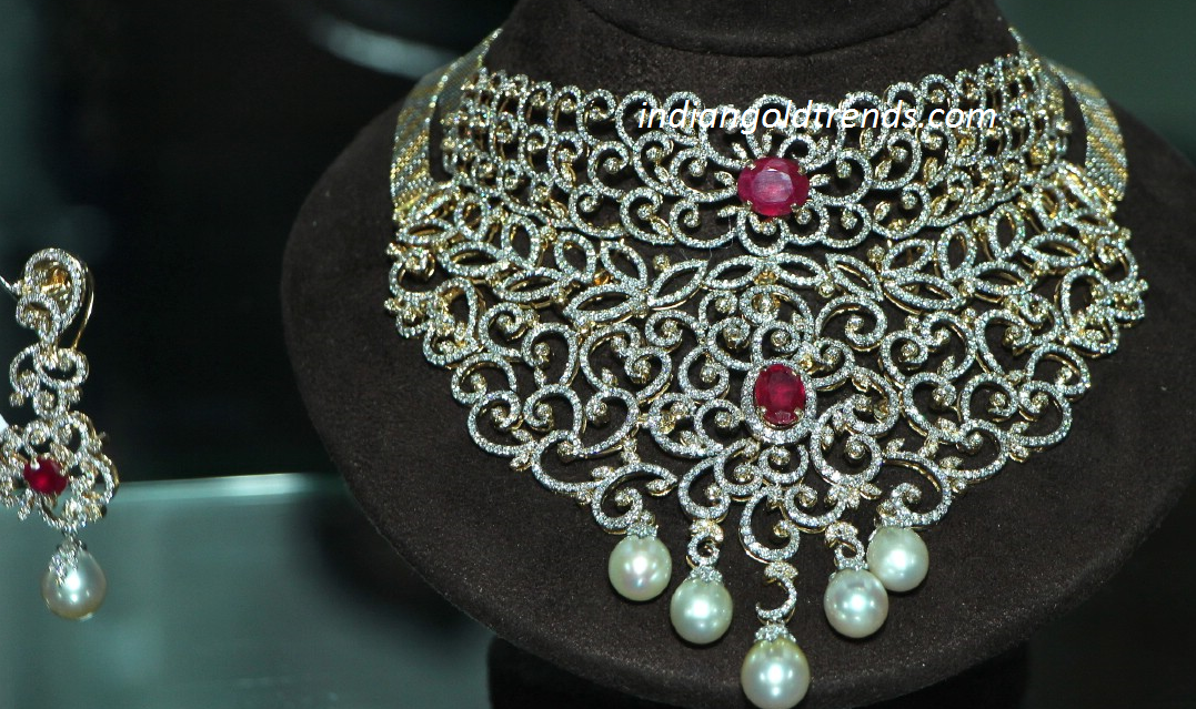 اطقم الماس مغربية Diamond+necklace3