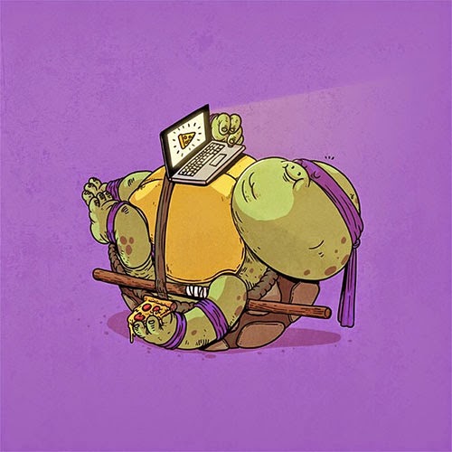 Fat Super Hero Gemuk - Ninja Turtle Fat Donatello