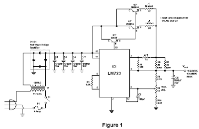 10 Amp 13.8 Volt Power Supply Circuit Diagram
