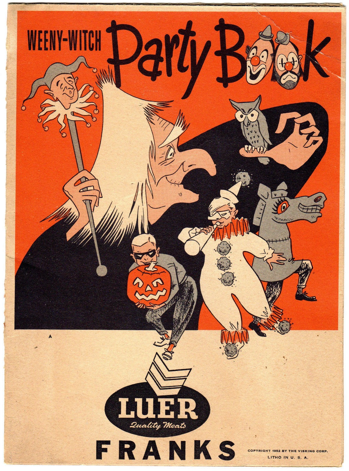 Vintage Halloween Collector WeenyWitch Party Book Vintage Halloween