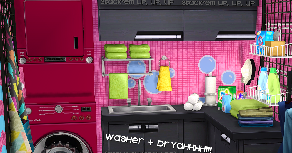 Sims 4 CC's The Best Washer & Dryer by Binaries & Plumbots