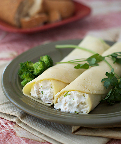 Chicken and Broccoli Crepes