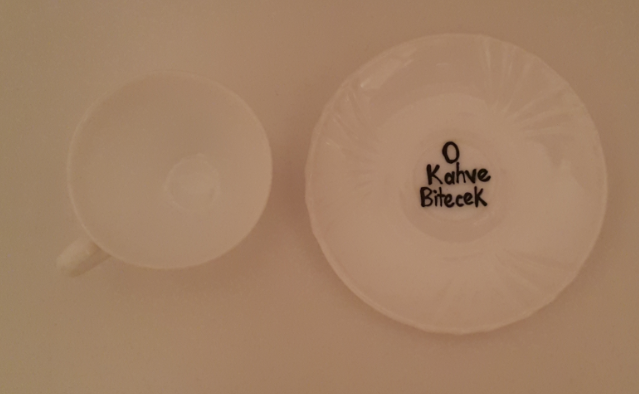 Damada Özel Yazılı Tuzlu Kahve Fincanı