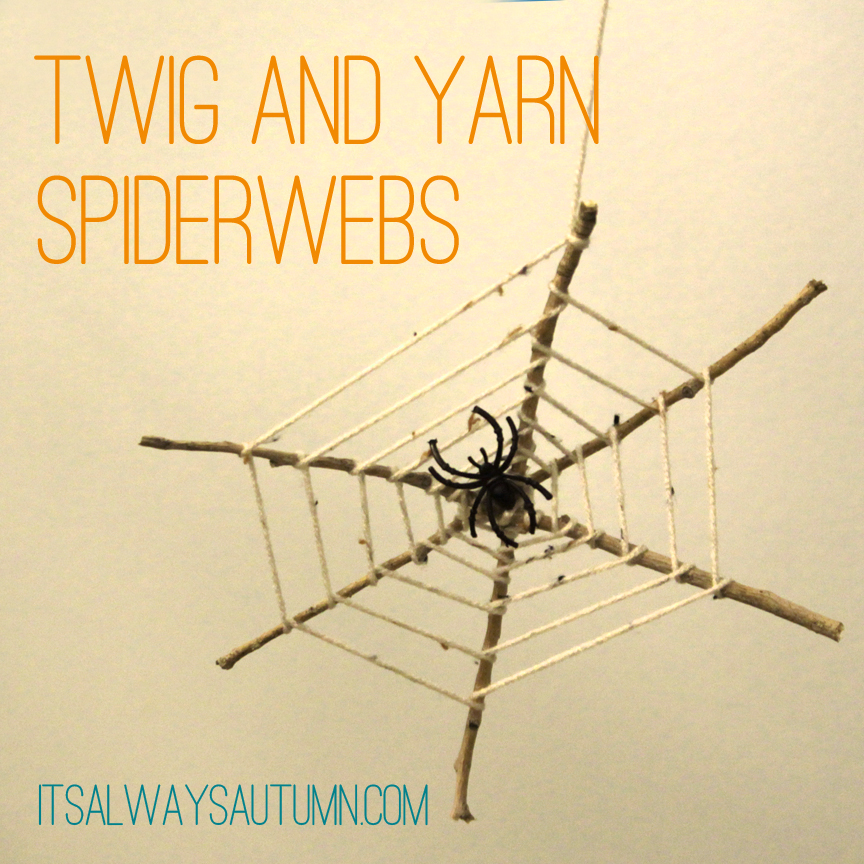 Repurpose Twigs + Yarn = Spiderweb! the ReFab Diaries