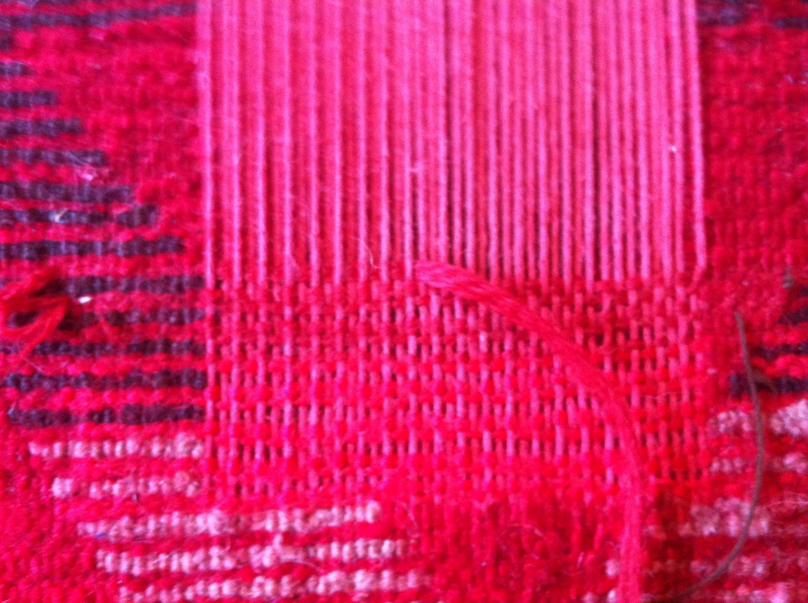 Kosker Traditional Rug Repair Moroccan Berber Rug Repair Mid Process