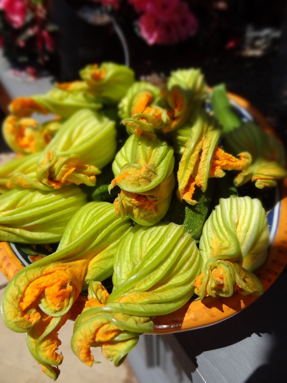 Scrumpdillyicious Fried Ricotta Stuffed Zucchini Flowers