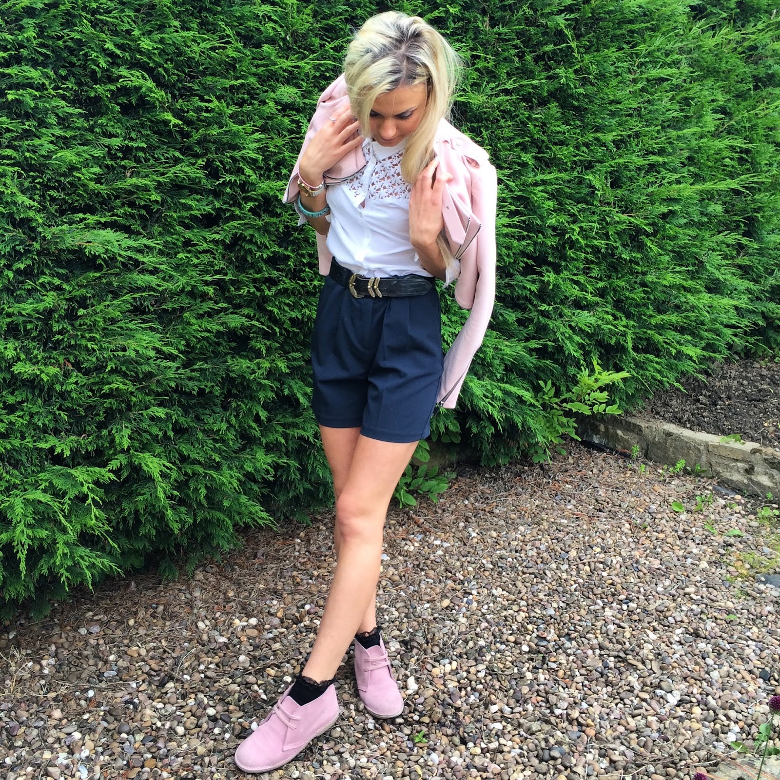 pink desert boots