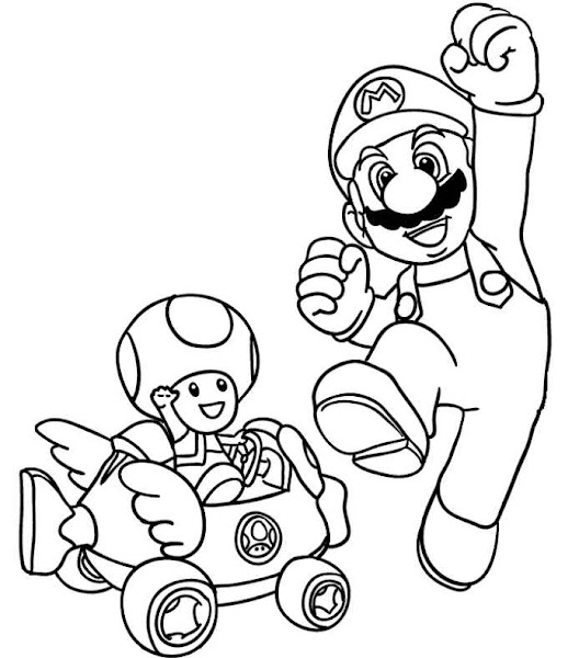 Paper Mario Coloring Pages