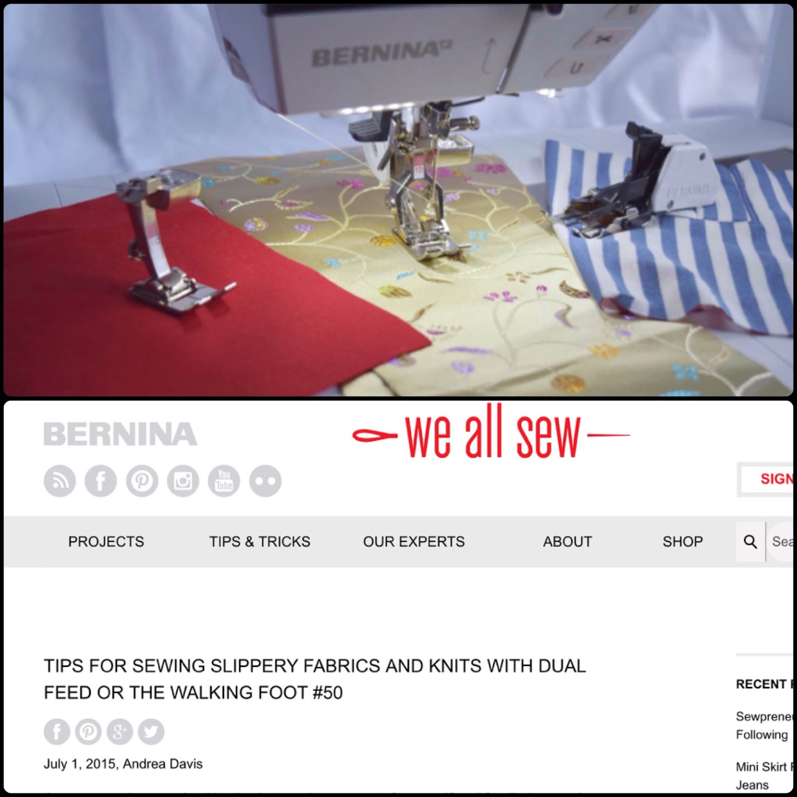 SewToFit by A.D. Lynn Sewing Knits and Slippery Fabrics Walking