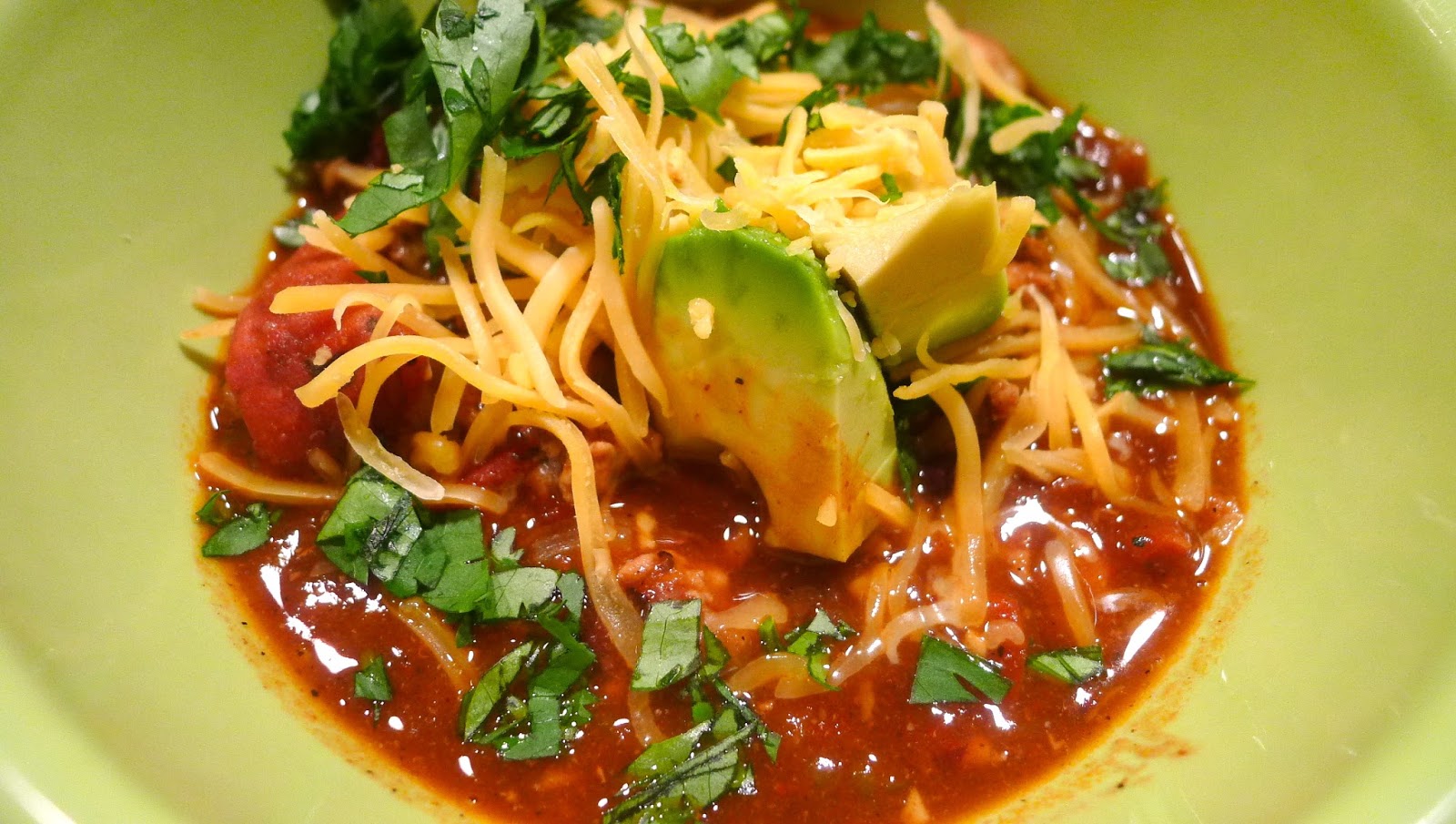 newFOOD tuesdayz: Garbanzo and Black Bean Turkey Chili
