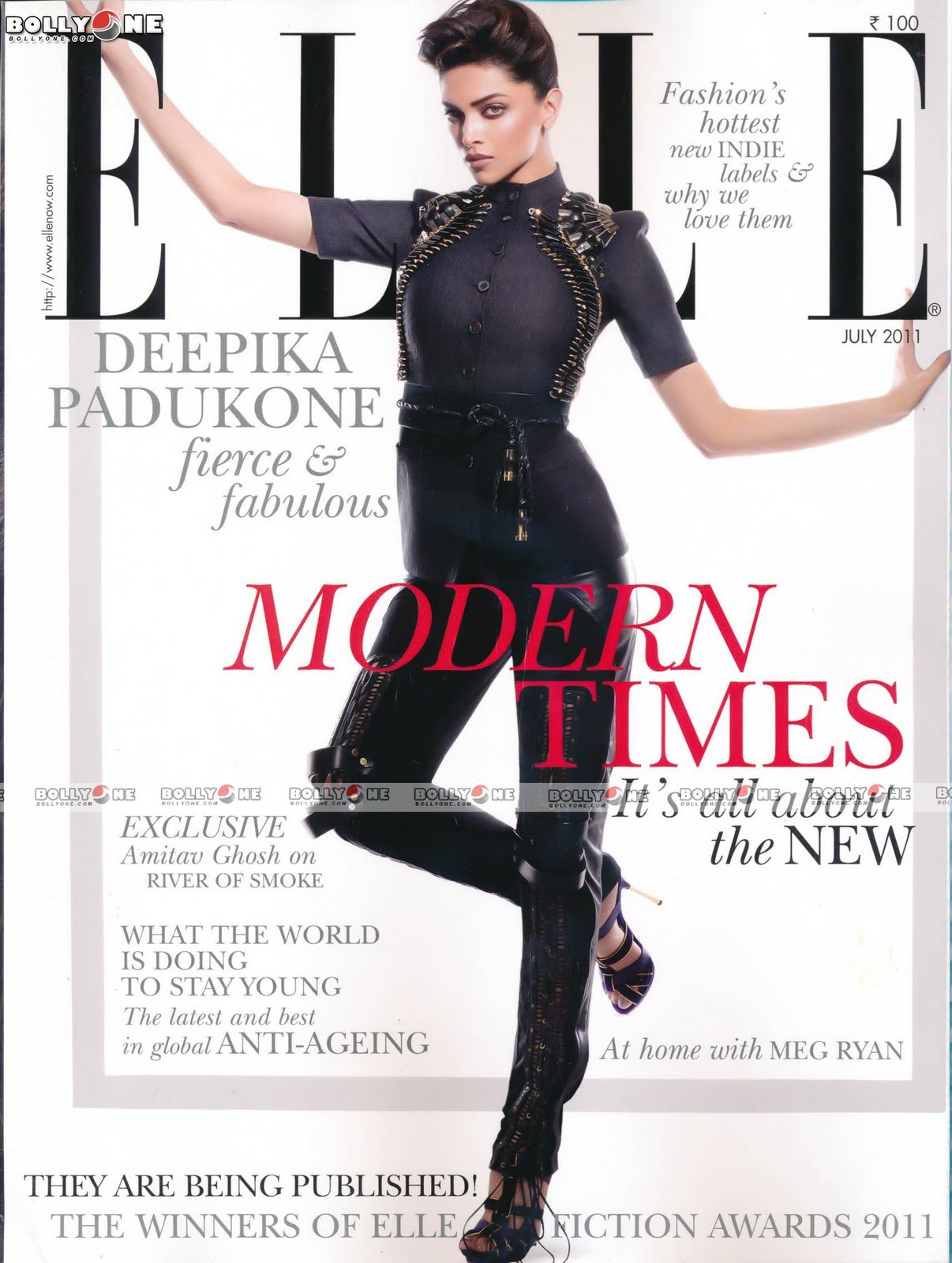 Deepika Padukone Elle - Deepika Padukone ELLE Magazine July 2011 Scans